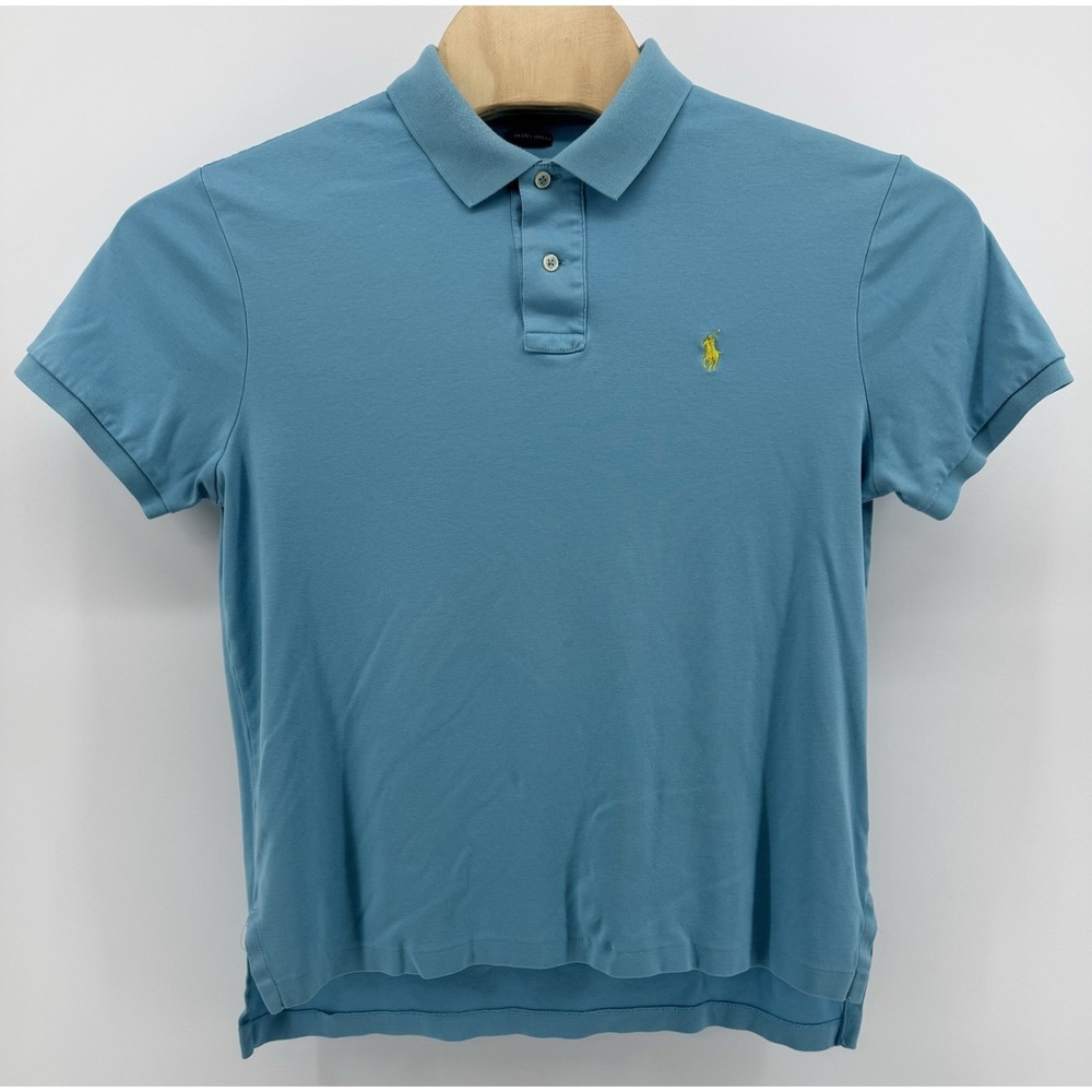 Polo Ralph Lauren Men's Shirt Turquoise Short Sleeve Classic Fit Size Large